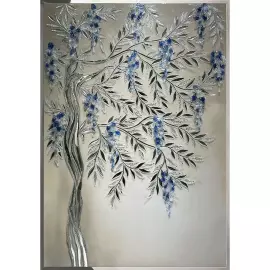 Decorative panel "Crystal Wisteria"