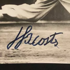 Фото с автографом теннисиста Рене Лакоста