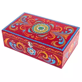 Set of 5 Christmas Tree toys in a red gift box