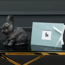 Скульптура из серебра "Кролик"