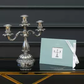 Silver candelabrum "Triumph"