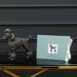 Silver sculpture "Poodle"