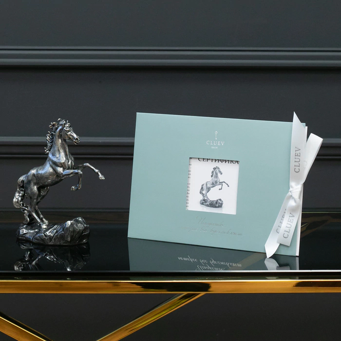 Silver sculpture "Horse" small