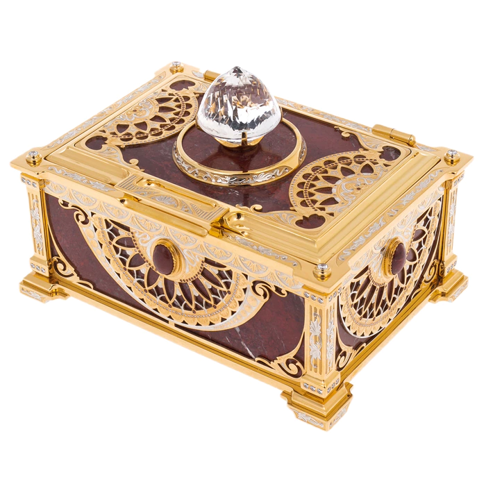 The Golden Age Jasper casket by Zlatoust