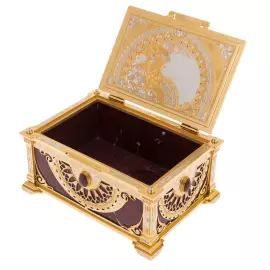 Шкатулка из яшмы "Золотой век" Златоуст