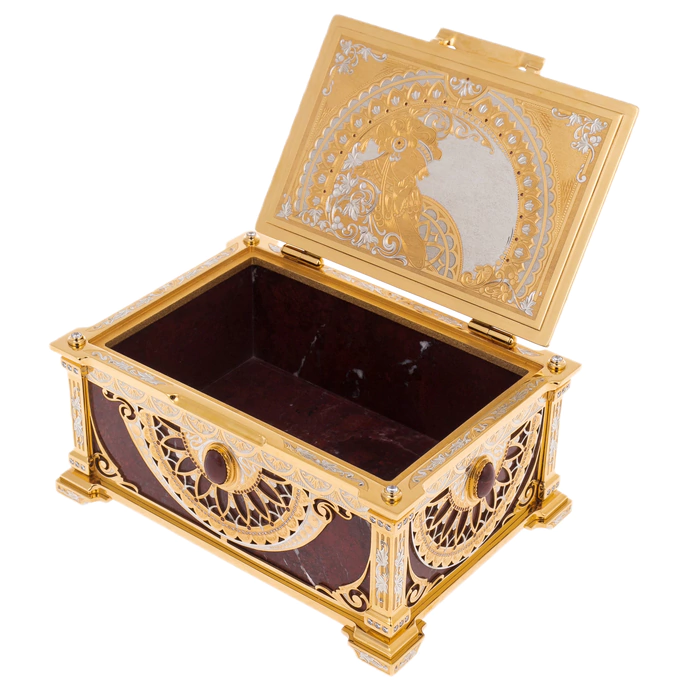 The Golden Age Jasper casket by Zlatoust