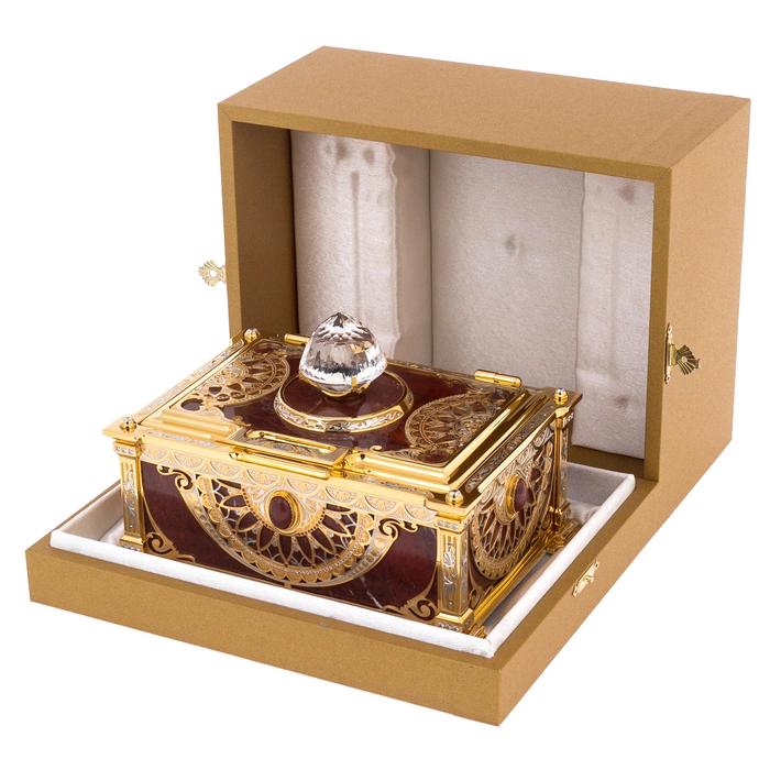 The Golden Age Jasper casket by Zlatoust