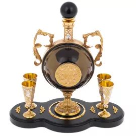 Набор для водки "Утиная охота" на 4 персоны, Златоуст