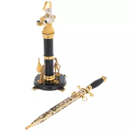 Кортик сувенирный "Наполеон" на подставке, Златоуст