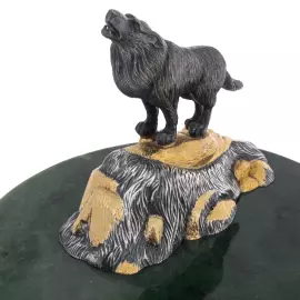 Набор для водки из нефрита "Зверь" на 4 персоны, Златоуст