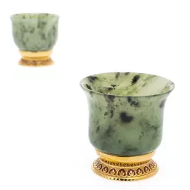 Набор для водки из нефрита "Зверь" на 4 персоны, Златоуст