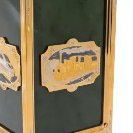 Сувенир из нефрита "Фонарь ЖД" Златоуст