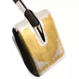 Сувенир "Золотая денежная лопата" совковая, Златоуст