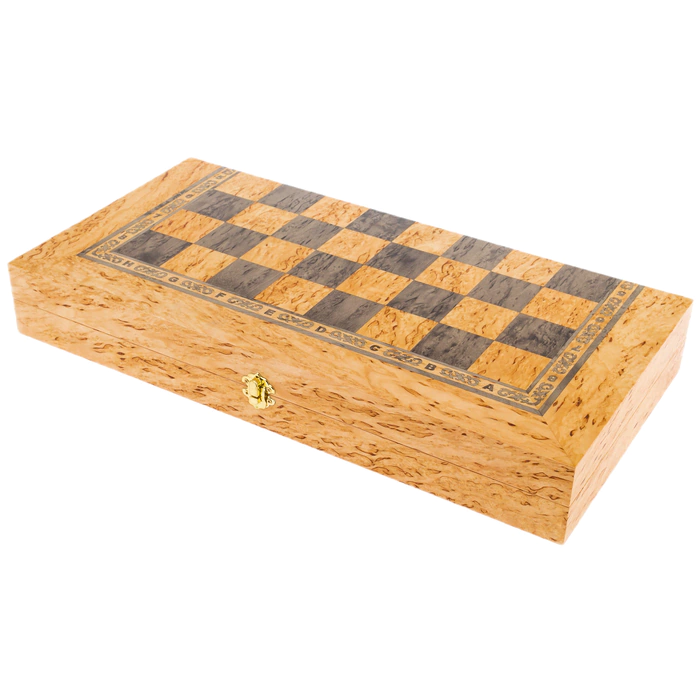 Karelian birch chess set "Classics"