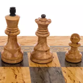 Шахматы из карельской березы "Классика"