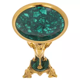 Конфетница из малахита "Ангелы"