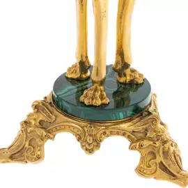 Конфетница из малахита "Ангелы"