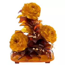 Икебана из янтаря "Иокогама" средняя