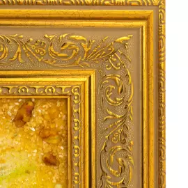 Картина из янтаря "Кони"