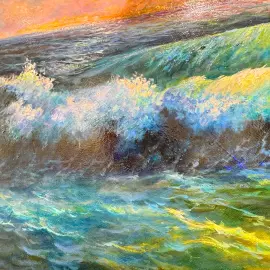 Авторская картина маслом "Солнце под парусами" (2025)