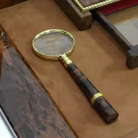 Настольный набор из обсидиана "Георгий Победоносец"