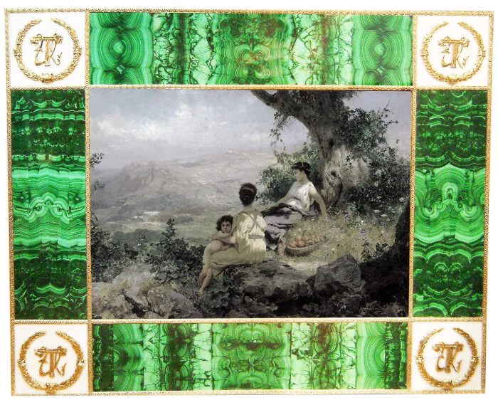 Frame for the painting "Malachite"
