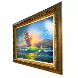 Авторская картина маслом "Солнце под парусами" (2025)