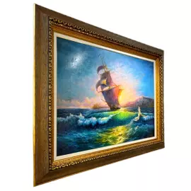 Авторская картина маслом "Солнце под парусами" (2025)