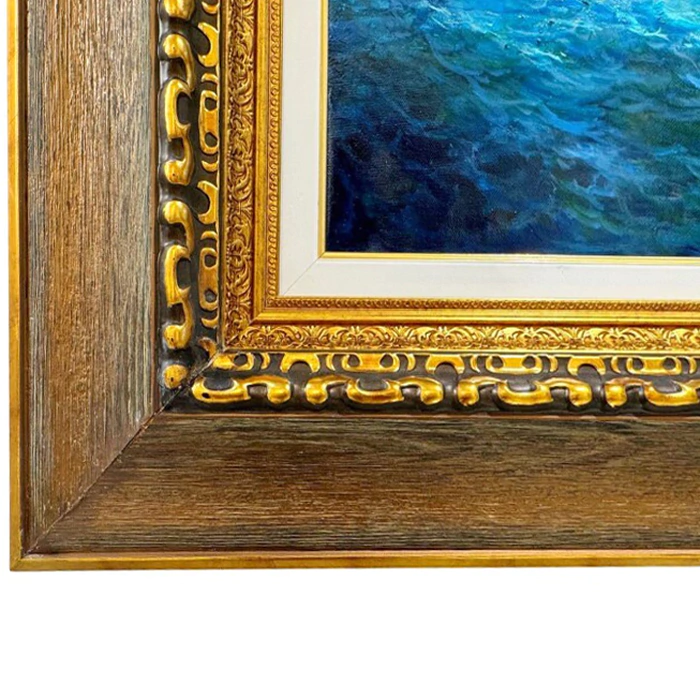 The author's oil painting "The Sun under sail" (2025)