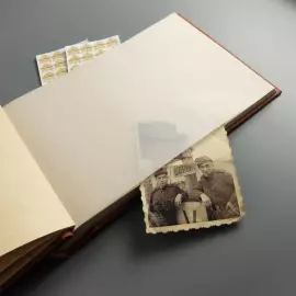 Photo album made of genuine leather "Tree" with inlay