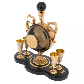 Набор для водки "Утиная охота" на 4 персоны, Златоуст