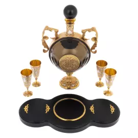 Набор для водки "Утиная охота" на 4 персоны, Златоуст