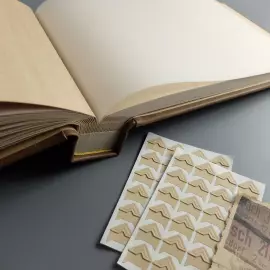 Genuine leather photo album "Oak, growing through time" color brown