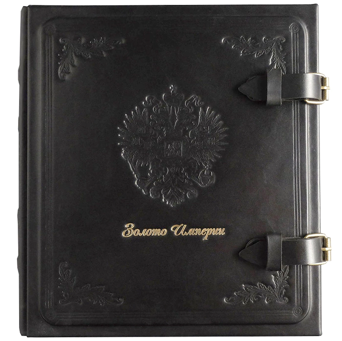 Genuine leather money album "Empire Gold"