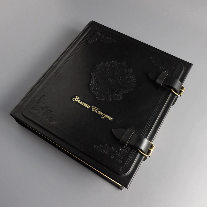 Genuine leather money album "Empire Gold"