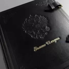 Альбом денежный из натуральной кожи "Золото империи"