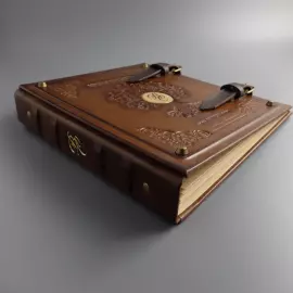 Альбом денежный из натуральной кожи "Личная коллекция" с монограммой