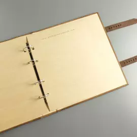 Альбом денежный из натуральной кожи "Личная коллекция" с монограммой