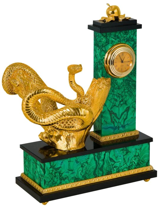 The Serpent Tempter Table Clock