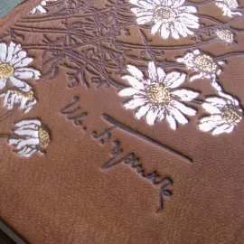 Книга в кожаном переплёте "Жизнь Арсеньева" раскрашенные вручную офорты Алёны Дергилевой, И.Бунин