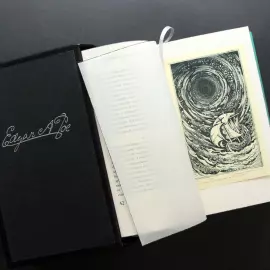 Книга в кожаном переплёте "Избранное" офорты Сергея Трубина, Э.А.По