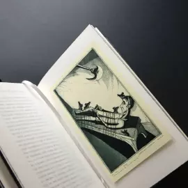 Книга в кожаном переплёте "Избранное" офорты Сергея Трубина, Э.А.По