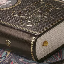 Книга в кожаном переплёте "Сочинения Козьмы Пруткова" офорты Дмитрия Трубина