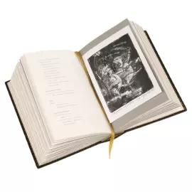 Книга в кожаном переплёте "Сочинения Козьмы Пруткова" офорты Дмитрия Трубина