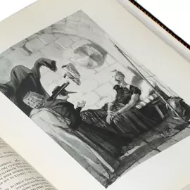 Книга в кожаном переплете "Дон Кихот" М. Сервантес