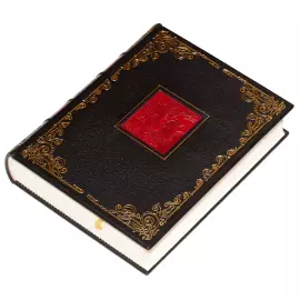 Книга в кожаном переплете "Дон Кихот" М. Сервантес