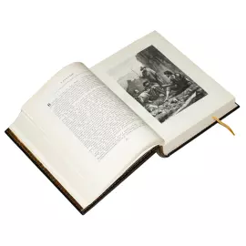 Книга в кожаном переплете "Дон Кихот" М. Сервантес