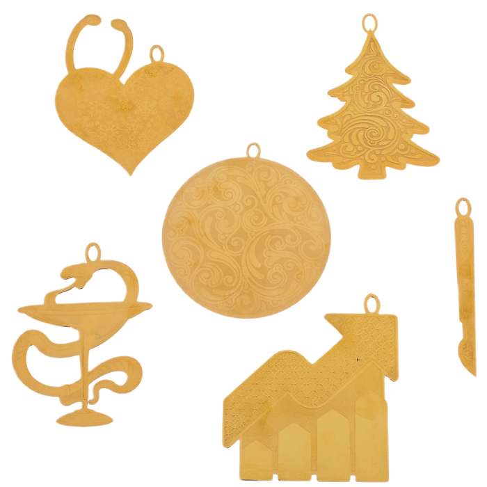 Set of Christmas tree toys "Medical" 5 pcs, Zlatoust