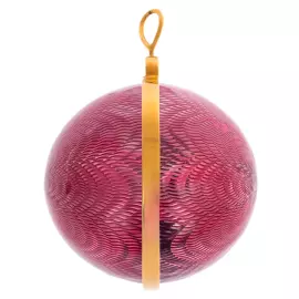 Ювелирный елочный шар "Фуксия"