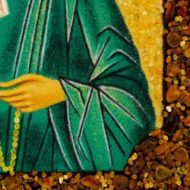 Икона из янтаря "Матрона"